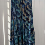 One of a Kind - Tova Skirt in Blue Feathers