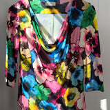 One of a Kind - Kyrie Top in Rainbow Flower