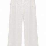 One of a Kind - Dutton Pant in White Cotton