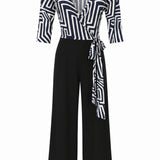 One of a Kind - Jumpsuit in Puzzle Print