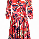 One of a Kind - Aubrey Dress in Red Lotus