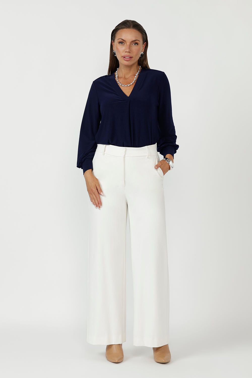 Crafted for modern women, the Paeton Top delivers breathable stretch fabric and polished, everyday sophistication.