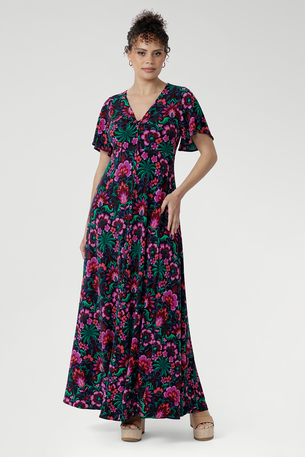 Paloma Maxi Dress in Garden Fantasia
