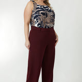 Versatile women’s square-neck top with a relaxed silhouette, wide shoulder straps and a curved back hem, proudly designed and made in Australia.
