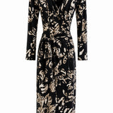 Designer Archive - Rhea Wrap Dress in Desert Flower