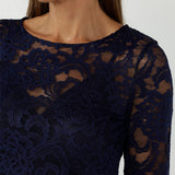 Sabrina Lace Top is a timeless sheer piece with premium stretch lace and a flattering silhouette. Perfect for comfortable occasion wear or elevated everyday styling.