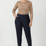 Sabrina Top in Nougat Lace