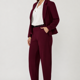 Sara Jacket in Wine Smart Crepe