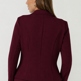 Sara Jacket in Wine Smart Crepe