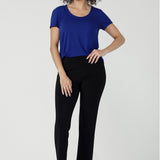 Sawyer Top in Cobalt Bamboo