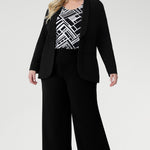 Lightweight, wrinkle-resistant, and easy to pack, it’s an ideal travel piece for women who value both style and practicality. Proudly designed and made in Australia, this elevated jersey top is available in sizes 8 to 24.