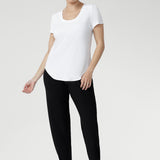 Sawyer Top in White Bamboo