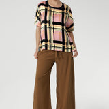Scout Tee in Pastel Plaid