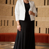 Shortline Tailored Jacket in Ivory