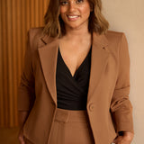 Shortline Tailored Jacket in Toffee