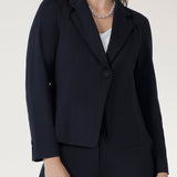 Shortline Tailored Jacket in Charcoal