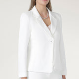 Shortline Tailored Jacket in Ivory