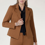 Shortline Tailored Jacket in Toffee