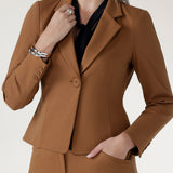 Shortline Tailored Jacket in Toffee