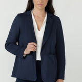 Sierra Jacket in Bluestone Suede