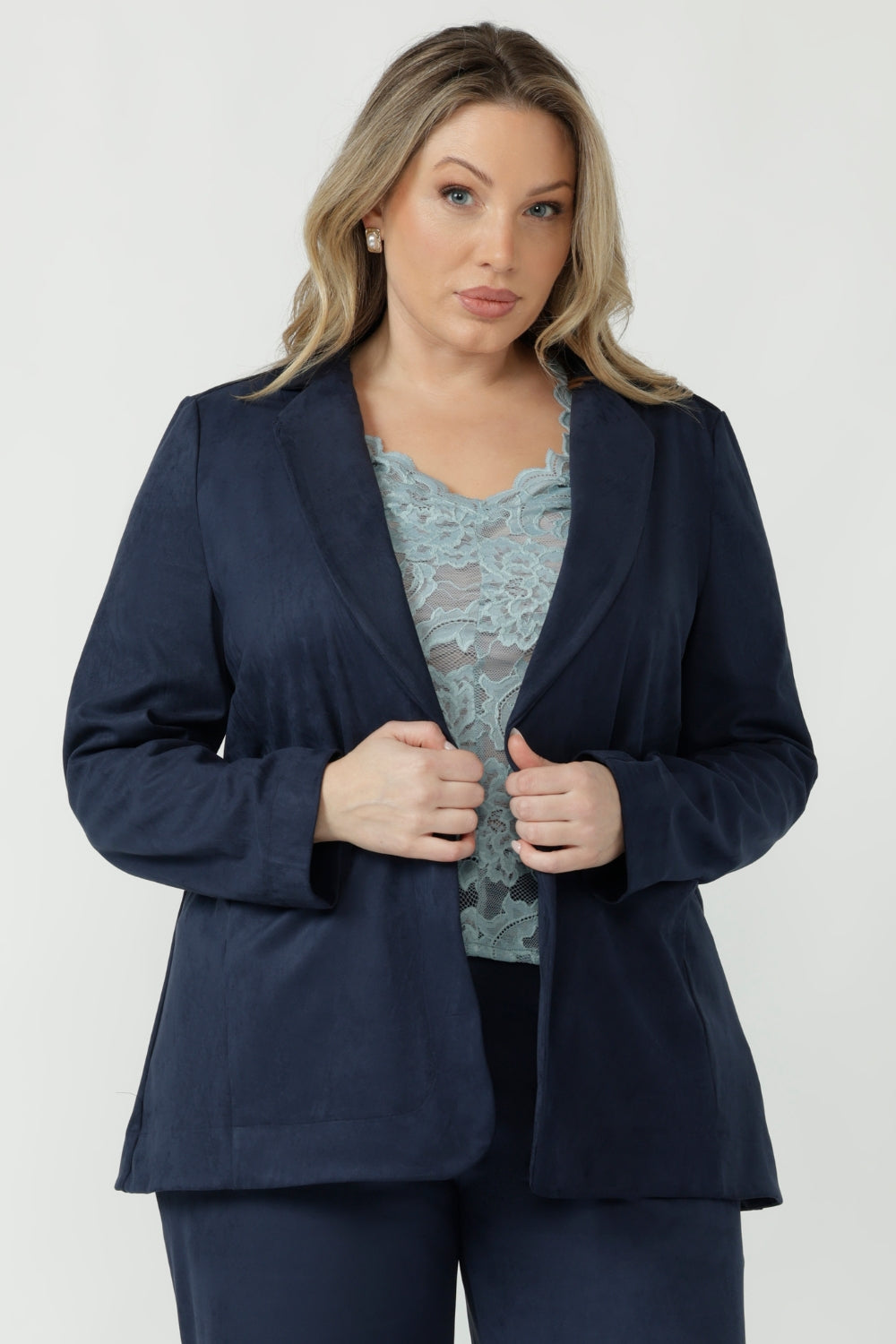 Sierra Jacket in Bluestone Suede
