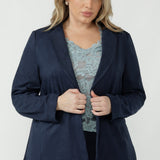 Sierra Jacket in Bluestone Suede