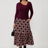 Tova Skirt in Ruby Connection