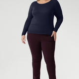 Skinny Leg Pant in Wine