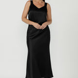 Soho Cami in Black Satin