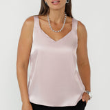Soho Cami in Rosé Satin
