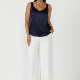 Soho Cami in Ink Satin