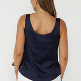 Soho Cami in Ink Satin