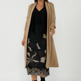 Gilded Noir Skirt in Black
