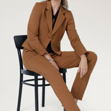 Straight Leg Pant in Toffee