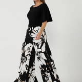 Caspian Palazzo Pant in Midnight Daisy