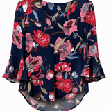 One of a Kind - Tahlia Top in Perfect Peony