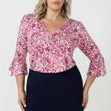 Tahlia Top in Rouge Reverie