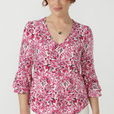 Tahlia Top in Rouge Reverie