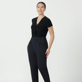 Tapered Leg Pant in Charcoal
