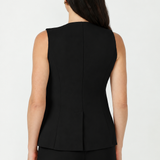 V-neck Vest in Black