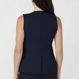 V-neck Vest in Charcoal