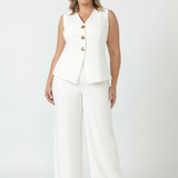 V-neck Vest in Ivory