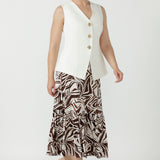 Tova Skirt in Espresso Form