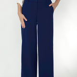 Wide Leg Pant in French Navy