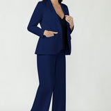 Longline Jacket in French Navy