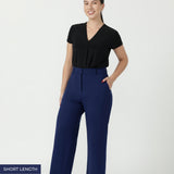 Wide Leg Pant in French Navy