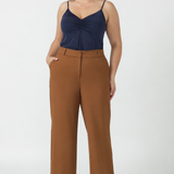 Wide Leg Pant in Toffee