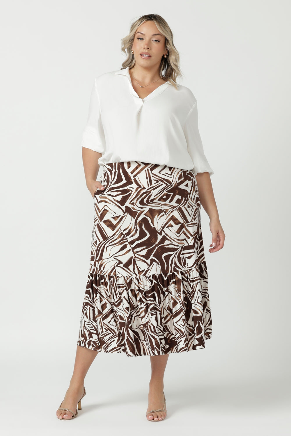 Tova Skirt in Espresso Form
