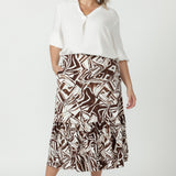 Tova Skirt in Espresso Form