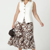 Tova Skirt in Espresso Form